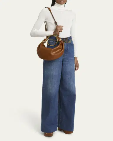 Chloé Bracelet Bag Mini in Shiny Grained Calfskin | Thumbnail 5 Chloé Bracelet Bag Mini in Shiny Grained Calfskin | Thumbnail 5