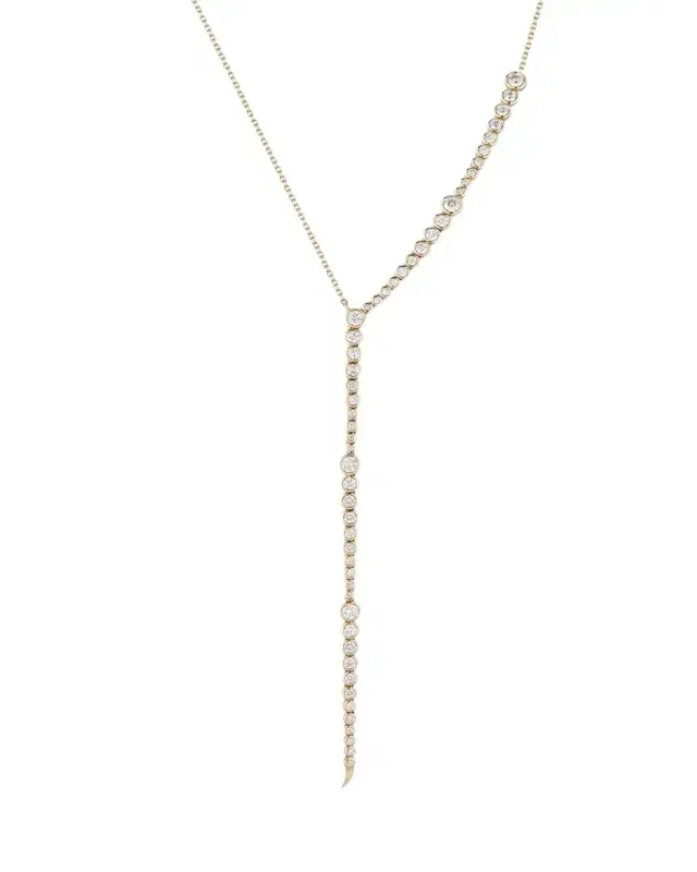ONDYN Simone Necklace with Diamonds, 18"L