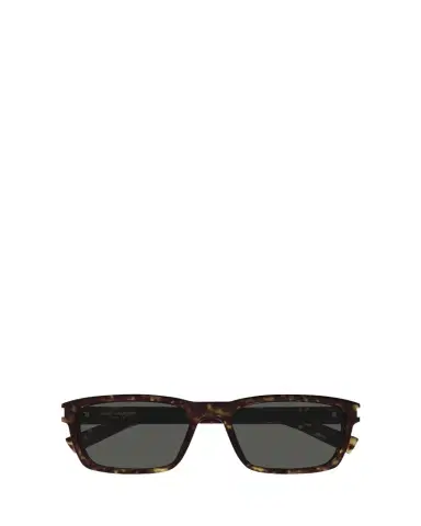 Saint Laurent Men's Rectangle Acetate Sunglasses with Logo Detail | Thumbnail 1