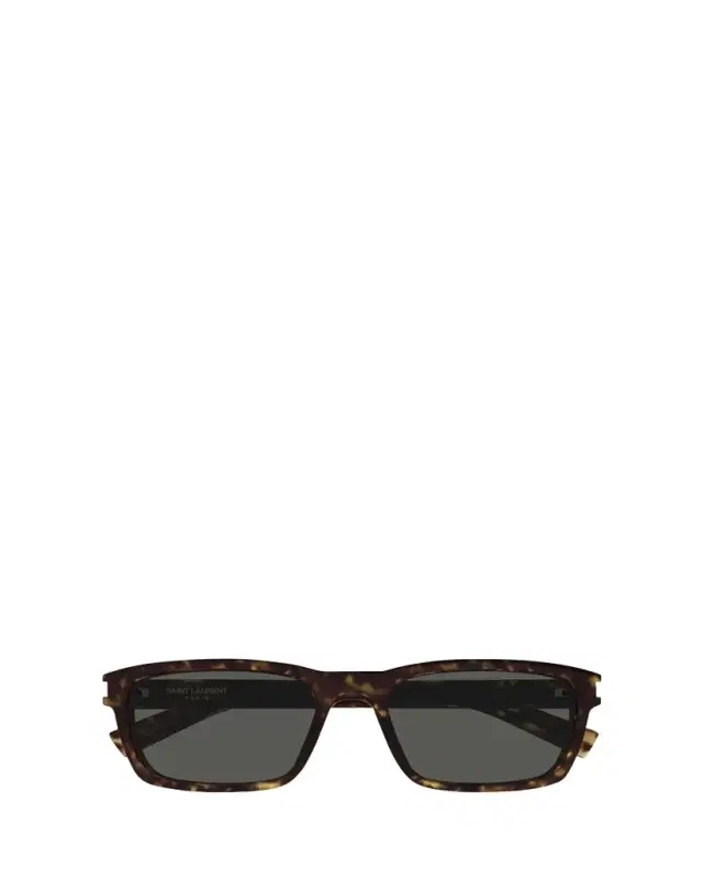 Men's Rectangle Acetate Sunglasses with Logo Detail