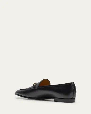 Gucci Jordaan Leather Horsebit Loafers | Thumbnail 4