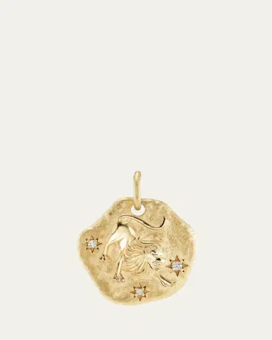 Aaryah 18K Yellow Gold Mini Diamond Zodiac Pendant Necklace | Thumbnail 2 Aaryah 18K Yellow Gold Mini Diamond Zodiac Pendant Necklace | Thumbnail 2