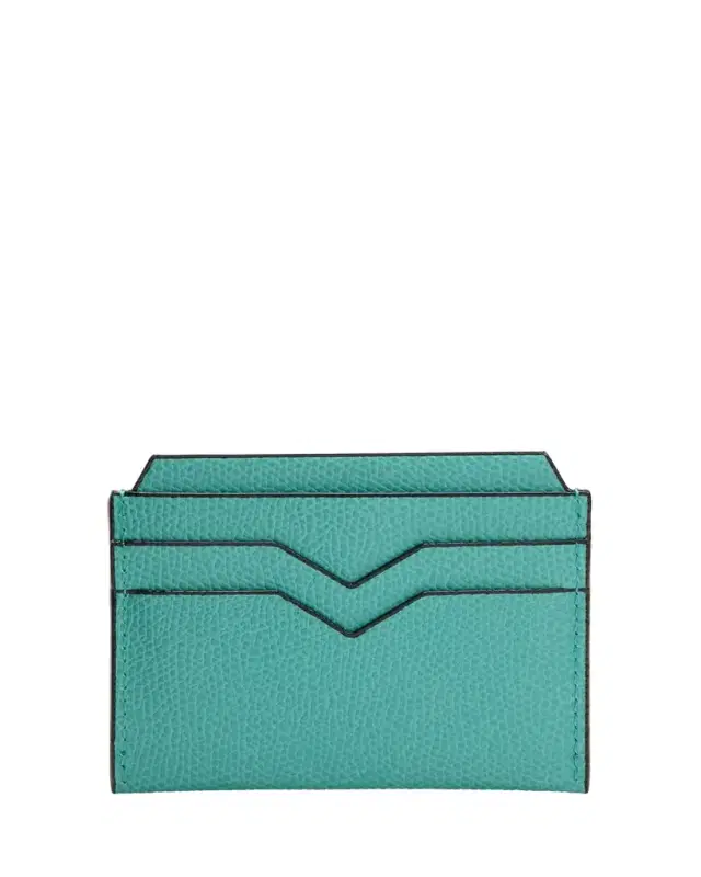 Men's V-Slot Leather Card Case