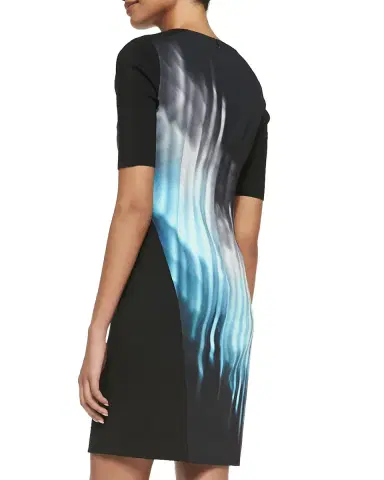 Vince Elbow-Sleeve Turtleneck Midi Dress | Thumbnail 6