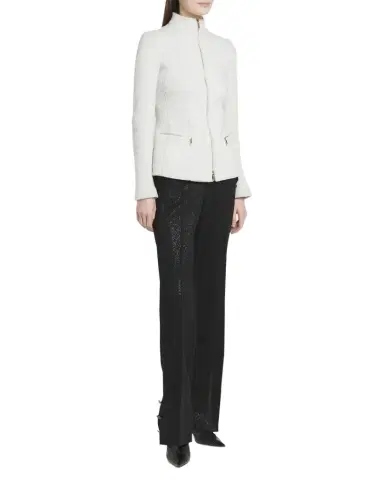 Giorgio Armani Cashmere-Blend Zip-Up Knit Jacket | Thumbnail 1 Giorgio Armani Cashmere-Blend Zip-Up Knit Jacket | Thumbnail 1