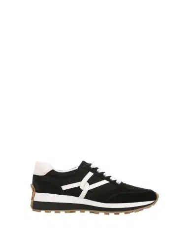 Veronica Beard Valentina Mixed Leather Retro Sneakers | Thumbnail 1 Veronica Beard Valentina Mixed Leather Retro Sneakers | Thumbnail 1