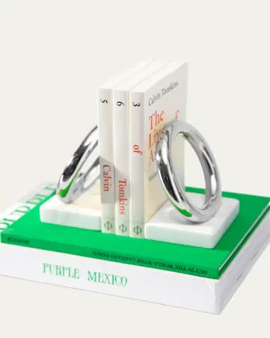 Anna New York Marble Ring Bookends, Set of 2 | Thumbnail 3