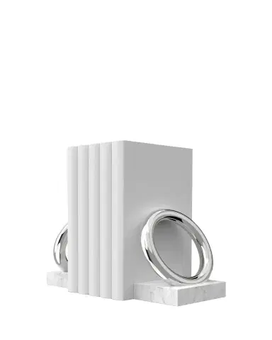 Anna New York Marble Ring Bookends, Set of 2 | Thumbnail 1