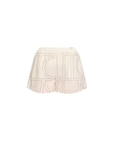 TOTEME Monogram Cotton PJ Shorts | Thumbnail 1