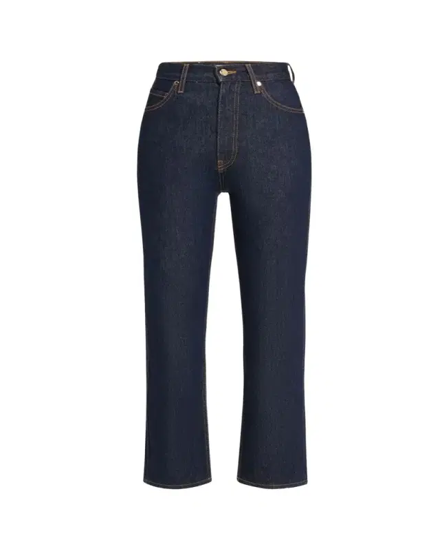 Ulla Johnson The Agnes Cropped Straight-Leg Denim Jeans