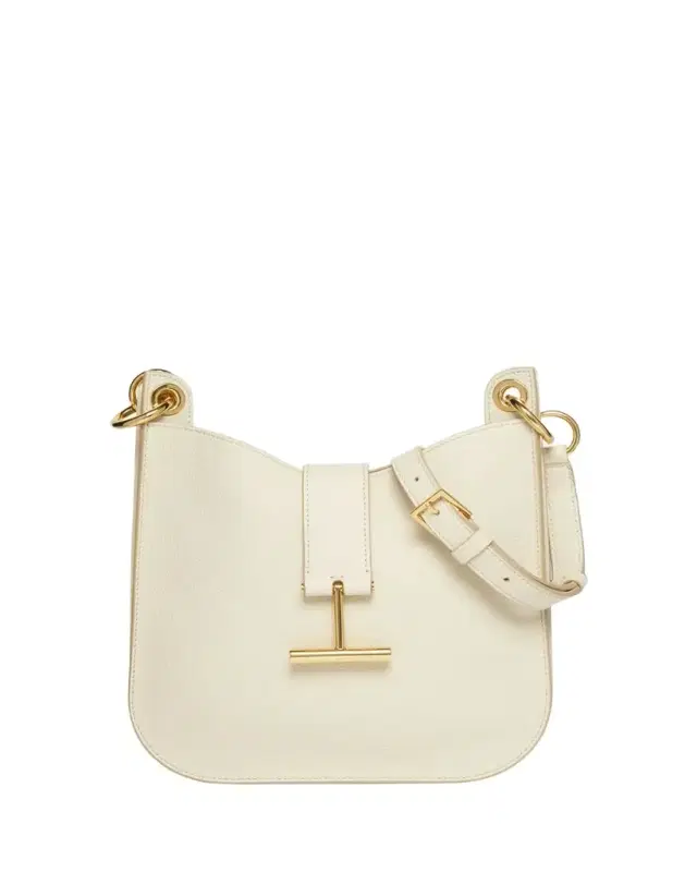 TOM FORD Tara Small Hobo Crossbody in Grained Leather