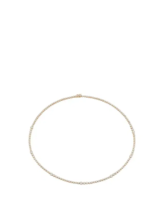 ONDYN Rainsun Tennis Necklace with Diamonds, 16"L