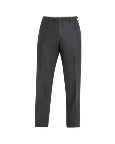 Cesare Attolini Men's Flat-Front Flannel Trousers | Thumbnail 1