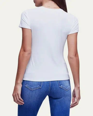 L'Agence Ressi Ribbed Short-Sleeve Tee | Thumbnail 3