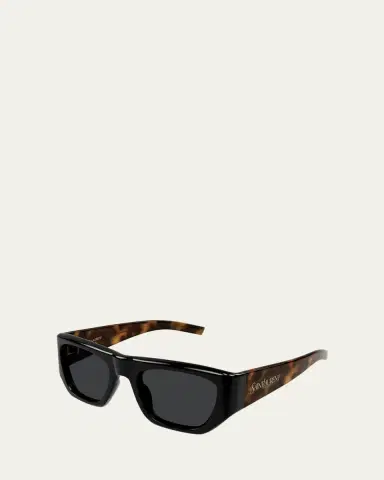 Saint Laurent Rectangle Acetate Sunglasses | Thumbnail 2