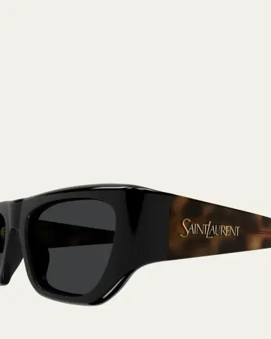 Saint Laurent Rectangle Acetate Sunglasses | Thumbnail 3