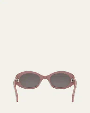 CELINE Triomphe Acetate Oval Sunglasses | Thumbnail 7 CELINE Triomphe Acetate Oval Sunglasses | Thumbnail 7