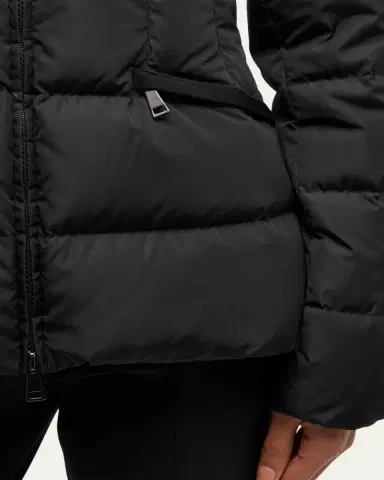 Moncler Avoce Hooded Puffer Jacket with Elastic Belt | Thumbnail 5