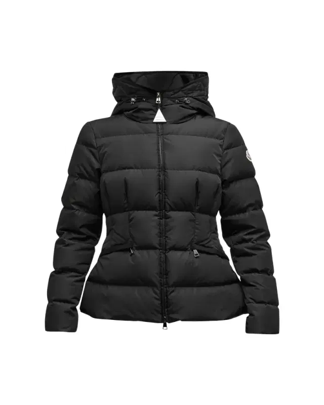 Avoce Hooded Puffer Jacket with Elastic Belt