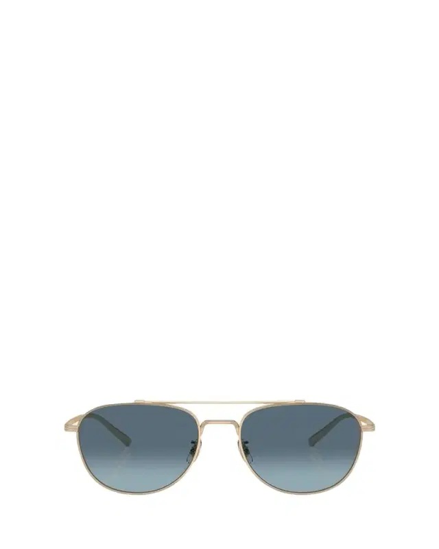 Oliver Peoples Men's Double-Bridge Metal Aviator Sunglasses