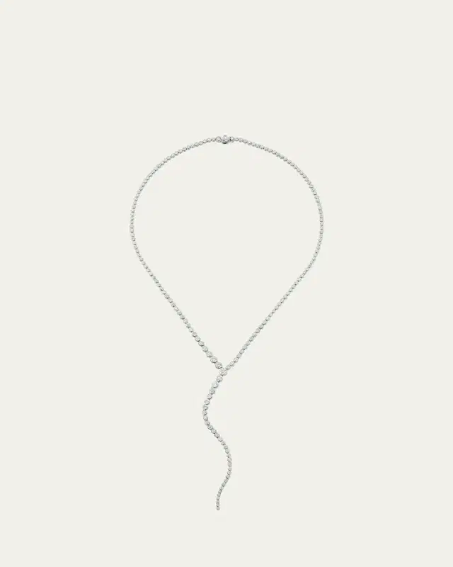ONDYN Vega Y Drop Necklace with Diamonds