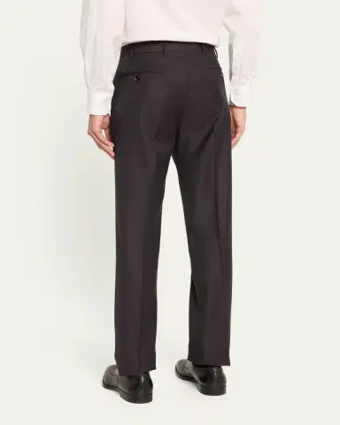 Giorgio Armani Men's Flat-Front Wool Trousers | Thumbnail 3 Giorgio Armani Men's Flat-Front Wool Trousers | Thumbnail 3