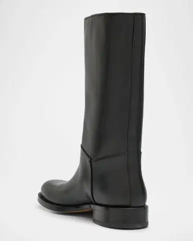 The Row Nobilis Leather Mid Riding Boots | Thumbnail 3