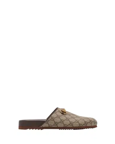 Gucci GG Supreme Horsebit Mules | Thumbnail 1