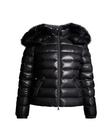 Moncler Badyf Faux Fur-Trimmed Hooded Short Down Jacket | Thumbnail 1
