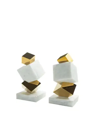 Anna New York Marble Torre Objet | Thumbnail 1