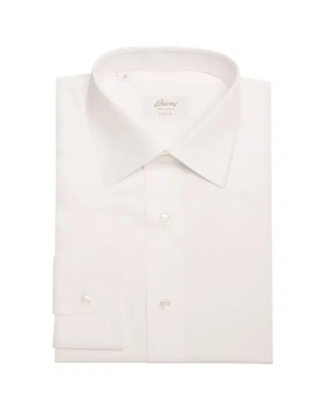 Brioni Men's Brew Giza 45 Cotton Twill Dress Shirt