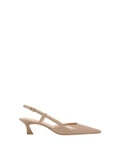 Stuart Weitzman Vinnie Patent Kitten Slingback Pumps | Thumbnail 1