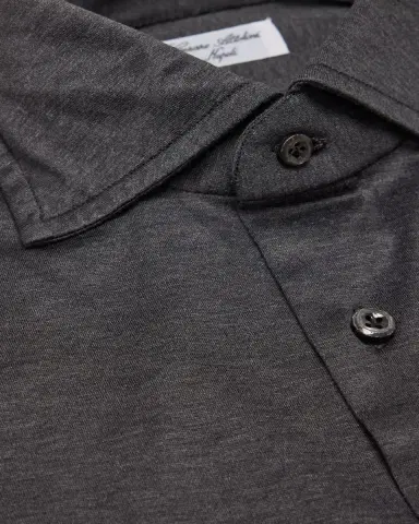 Cesare Attolini Men's Cotton Jersey Sport Shirt | Thumbnail 2