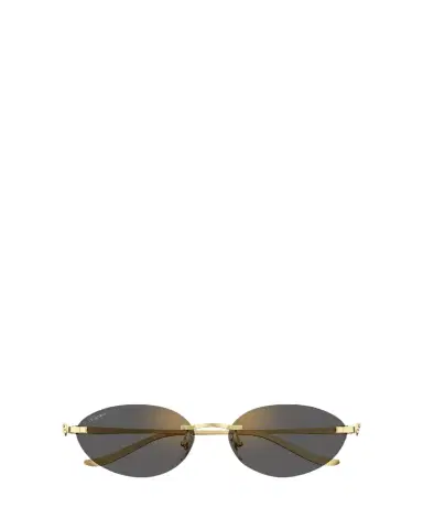 Cartier Panthère Rimless Metal Oval Sunglasses | Thumbnail 1