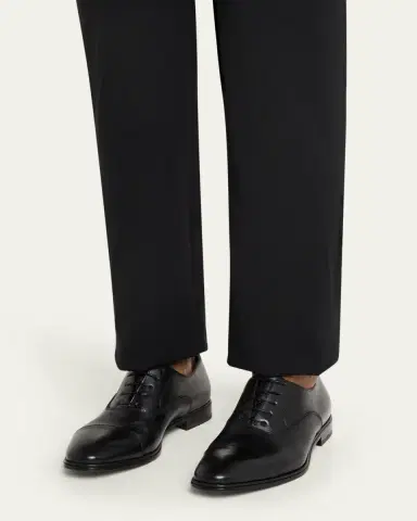 Ferragamo Men's Boston Brogue Leather Cap-Toe Oxfords | Thumbnail 2 Ferragamo Men's Boston Brogue Leather Cap-Toe Oxfords | Thumbnail 2