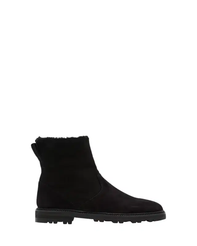 Manolo Blahnik Tomosa Suede Cozy Ankle Booties