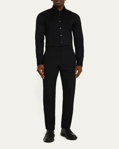 Cesare Attolini Men's Cotton Jersey Sport Shirt | Thumbnail 2