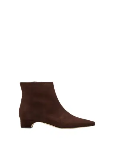 Manolo Blahnik Tolarc Suede Zip Ankle Booties | Thumbnail 1