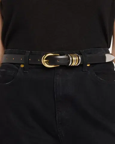 Déhanche Hollyhock Mix Metal Leather Belt | Thumbnail 2 Déhanche Hollyhock Mix Metal Leather Belt | Thumbnail 2