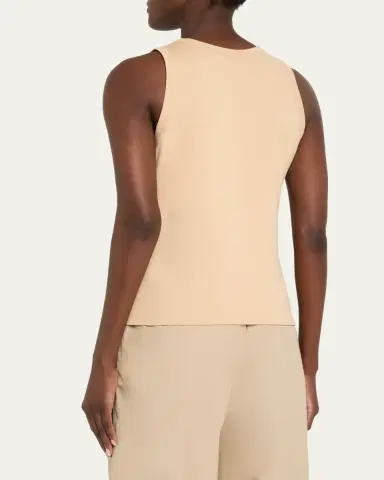 Lafayette 148 New York Swiss Cotton Rib Racerback Tank | Thumbnail 11