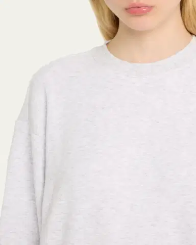 Skims Cotton Fleece Crewneck Pullover | Thumbnail 5