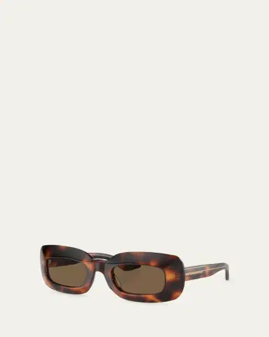 Khaite x Oliver Peoples Beveled Acetate Rectangle Sunglasses | Thumbnail 2 Khaite x Oliver Peoples Beveled Acetate Rectangle Sunglasses | Thumbnail 2