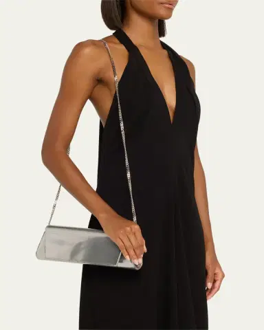 Akris Anouk Small Metallic Leather Clutch Bag | Thumbnail 2 Akris Anouk Small Metallic Leather Clutch Bag | Thumbnail 2
