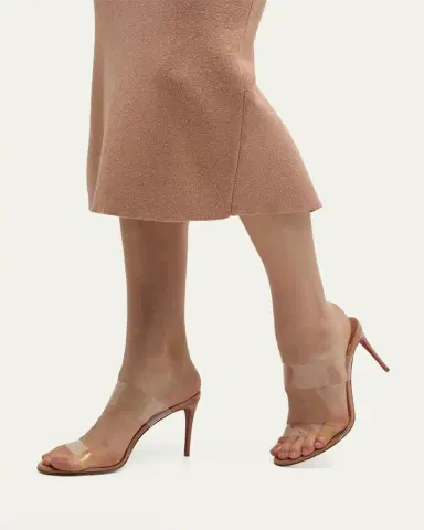 Christian Louboutin 85mm Just Nothing Clear Slide Sandals | Thumbnail 2 Christian Louboutin 85mm Just Nothing Clear Slide Sandals | Thumbnail 2