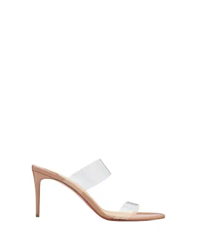 Christian Louboutin 85mm Just Nothing Clear Slide Sandals | Thumbnail 1 Christian Louboutin 85mm Just Nothing Clear Slide Sandals | Thumbnail 1