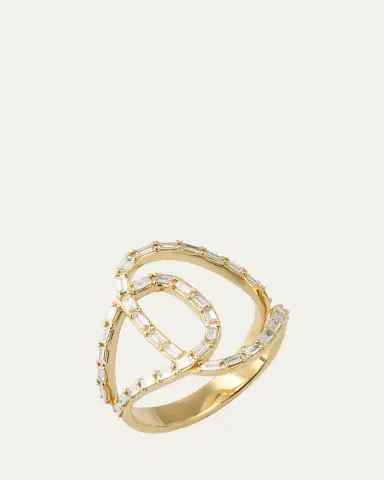 Lana 14K Gold Baguette Diamond Illuminating Ring | Thumbnail 3