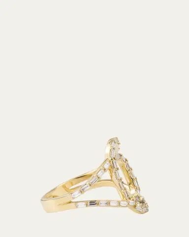 Lana 14K Gold Baguette Diamond Illuminating Ring | Thumbnail 4