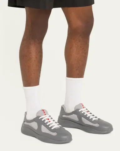 Prada Men's Americas Cup Rubber Trainer Sneakers | Thumbnail 3