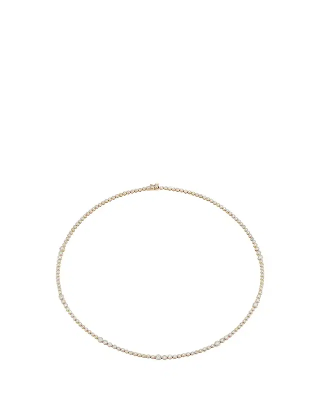 ONDYN Rainsun Tennis Necklace with Diamonds, 15"L