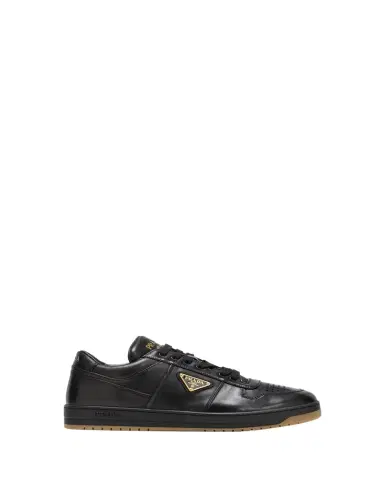 Prada Men's Downtown Napa Leather Low-Top Sneakers | Thumbnail 1 Prada Men's Downtown Napa Leather Low-Top Sneakers | Thumbnail 1